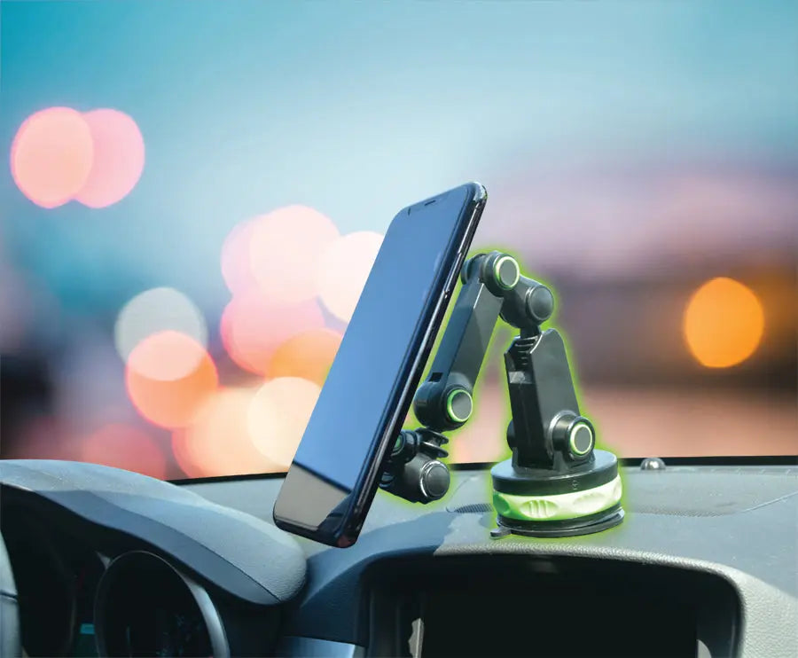 Phone Mount with Magnetic Mount and Suction Cup Base - 4 Pieces Per Retail Ready Display 21953 GADGET GEAR