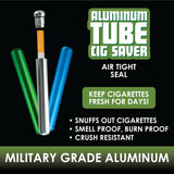 Metal Cigarette Saver Tube- 12 Pieces Per Retail Ready Display 22034