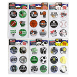 Sports Stickers Team Pack  24 Pieces Per Retail Ready Display 22040