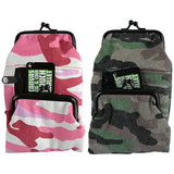 Canvas Cigarette Pouch with Camo Design - 6 Pieces Per Retail Ready Display 22117 SMOKEZILLA