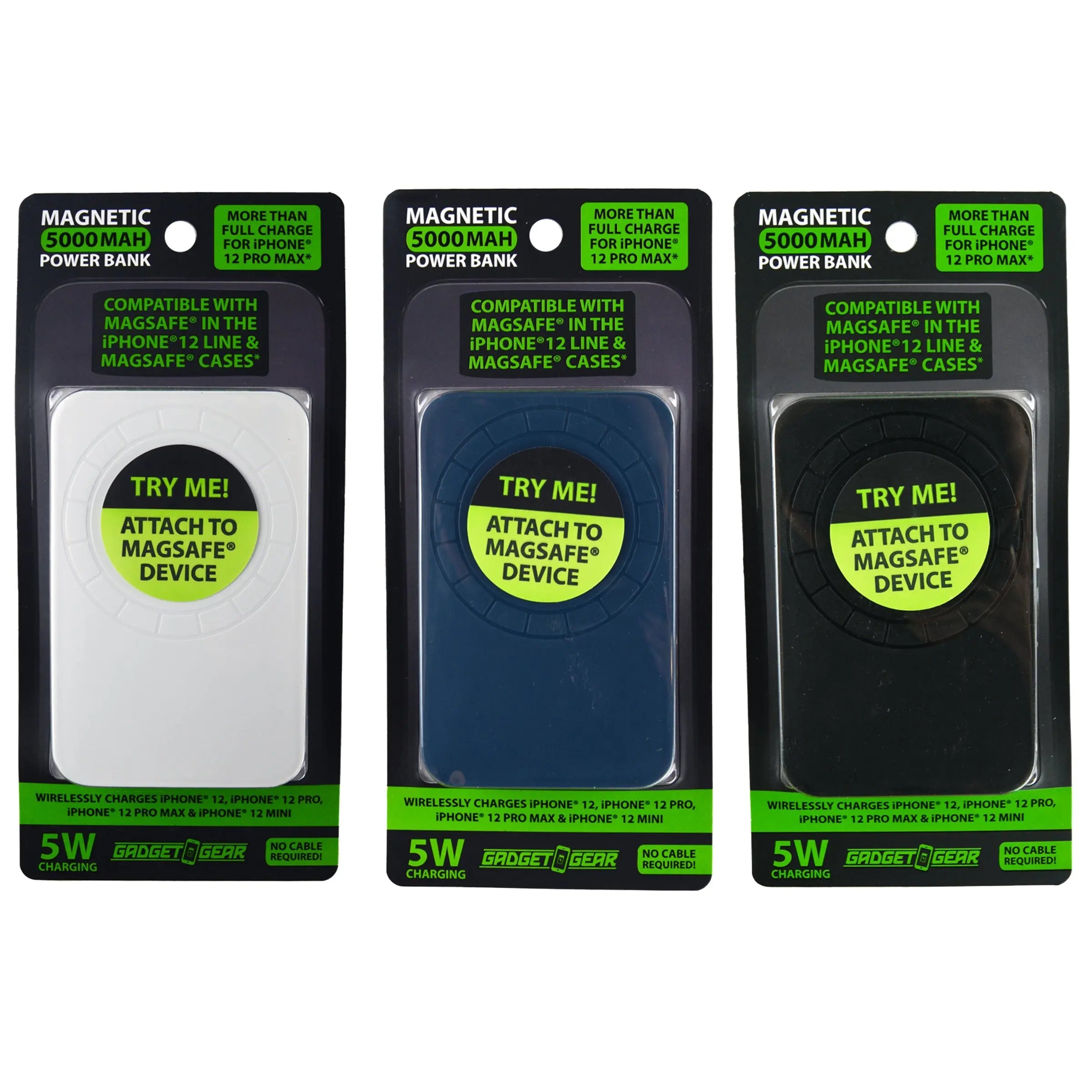 MagSafe® Power Bank Magnetic Wireless Charging 5 Watts - 4 Pieces Per Retail Ready Display 22145 GADGET GEAR