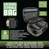 Smell Proof Canvas Lock Bag with Tool Organizer - 4 Pieces Per Retail Ready Display 22152