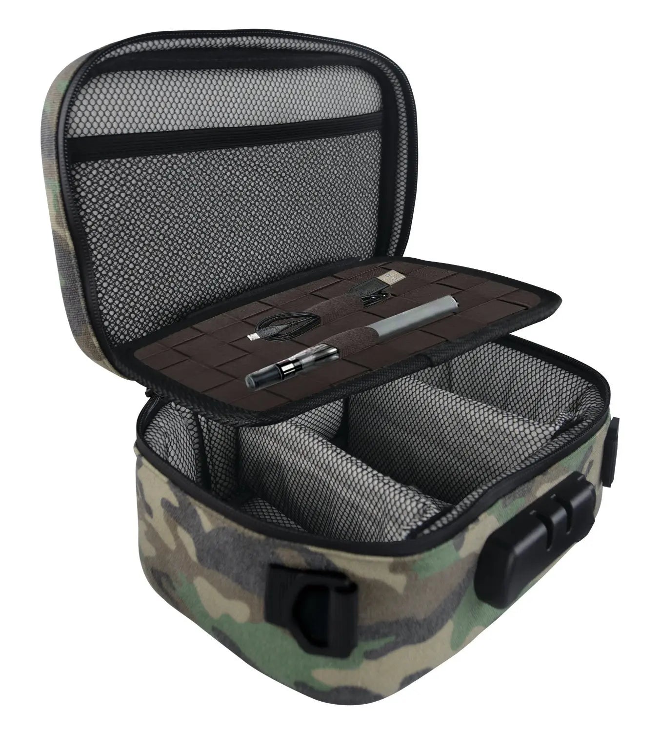 Smell Proof Canvas Lock Bag with Tool Organizer - 4 Pieces Per Retail Ready Display 22152 SMOKEZILLA