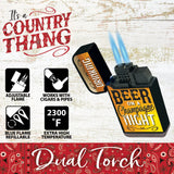 Country Thang Dual Torch Lighter - 15 Pieces Per Retail Ready Display 22196 SMOKEZILLA