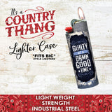 Country Thang Metal Lighter Case - 12 Pieces Per Retail Ready Display 22344