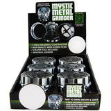 Metal 4 Piece Mystic Grinder- 6 Pieces Per Retail Ready Display 22349