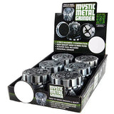 Metal 4 Piece Mystic Grinder- 6 Pieces Per Retail Ready Display 22349