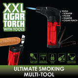 Torch Lighter XXL with Cigar Tools - 12 Pieces Per Retail Ready Display 22384