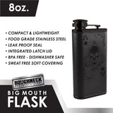 Stainless-Steel Big Mouth Flask - 4 Per Retail Ready Display 2426