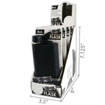 Stainless-Steel Big Mouth Flask - 4 Per Retail Ready Display 2426 ROUGHNECK