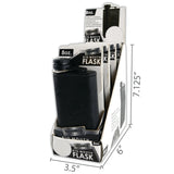 Stainless Steel Big Mouth Flask- 4 Per Retail Ready Display 2426