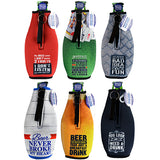 Neoprene 16 Oz Bottle Suit Coozie - 6 Pieces Per Retail Ready Display 22464