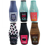 Neoprene 16 Oz Bottle Suit Cooler with Card Pocket - 6 Per Retail Ready Display 22466 POLAR GEAR