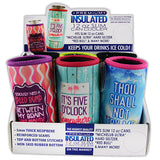 Neoprene Slim Can Cooler Coozie - 6 Pieces Per Retail Ready Display 22470