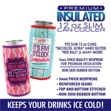 Neoprene Slim Can Cooler Coozie - 6 Pieces Per Retail Ready Display 22470