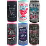 Neoprene Slim Can Cooler Coozie - 6 Pieces Per Retail Ready Display 22471