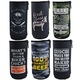 Neoprene 24 Oz Can and Bottle Cooler Coozie - 6 Pieces Per Retail Ready Display 22476