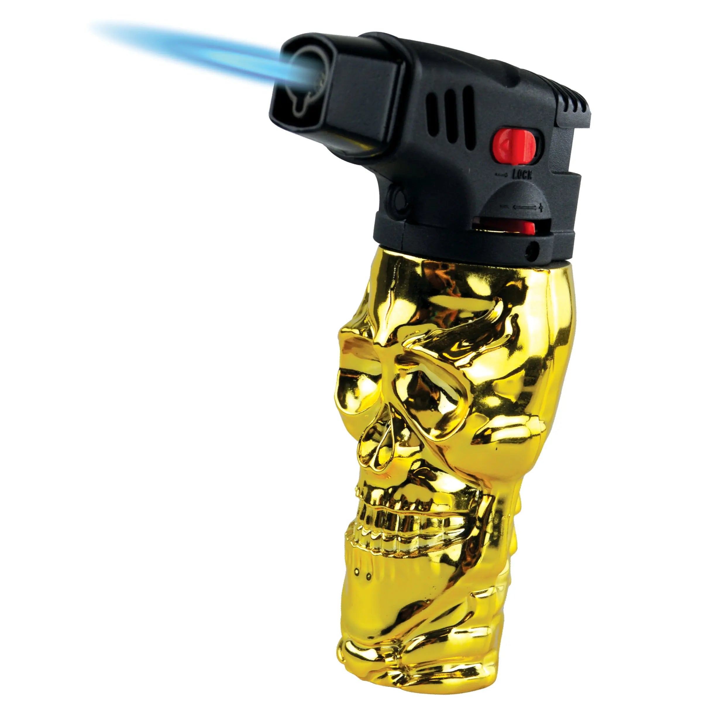 Metallic XXL Skull Torch Lighter - 12 Pieces Per Retail Ready Display 22528 SMOKEZILLA