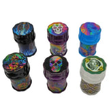 Plastic 4 Piece Grinder with Storage- 6 Pieces Per Retail Ready Display 22576