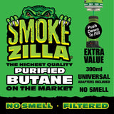 300ML Bulk Smokezilla Butane Refill - 6 Pieces Per Retail Ready Display 22633 SMOKEZILLA