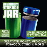 Smell Proof Metal Storage Jar - 12 Pieces Per Retail Ready Display 22674 SMOKEZILLA