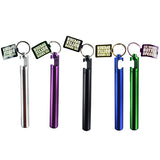 Metal Cigarette Saver Tube Key Chain with Bottle Opener - 12 Pieces Per Retail Ready Display 22685