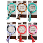 Silicone Ring Keychain Wristlet - 6 Pieces Per Retail Ready Display 22687 NOVELTY INC