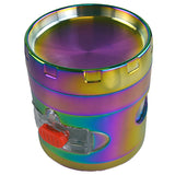 Metal 4 Piece Rainbow Grinder with Drawer - 6 Pieces Per Retail Ready Display 22704