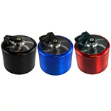 Metal 4 Piece Grinder with Crank 63Mm - 6 Pieces Per Retail Ready Display 22707