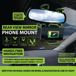 Phone Mount with Rearview Mirror Clamp - 4 Pieces Per Retail Ready Display 22786 GADGET GEAR