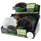 Round Glass Ashtray- 6 Pieces Per Retail Ready Display 22787