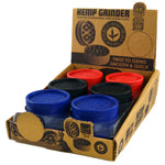 Hemp Resin 2 Piece Grinder With Magnetic Closure - 12 Pieces Per Retail Ready Display 22806 SMOKEZILLA