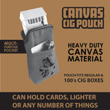 Canvas Cigarette Pouch- 6 Pieces Per Retail Ready Display 22844