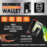 Metal RIFD Blocking Ultra-Thin Wallet with Multi-Tool- 6 Pieces Per Retail Ready Display 22875