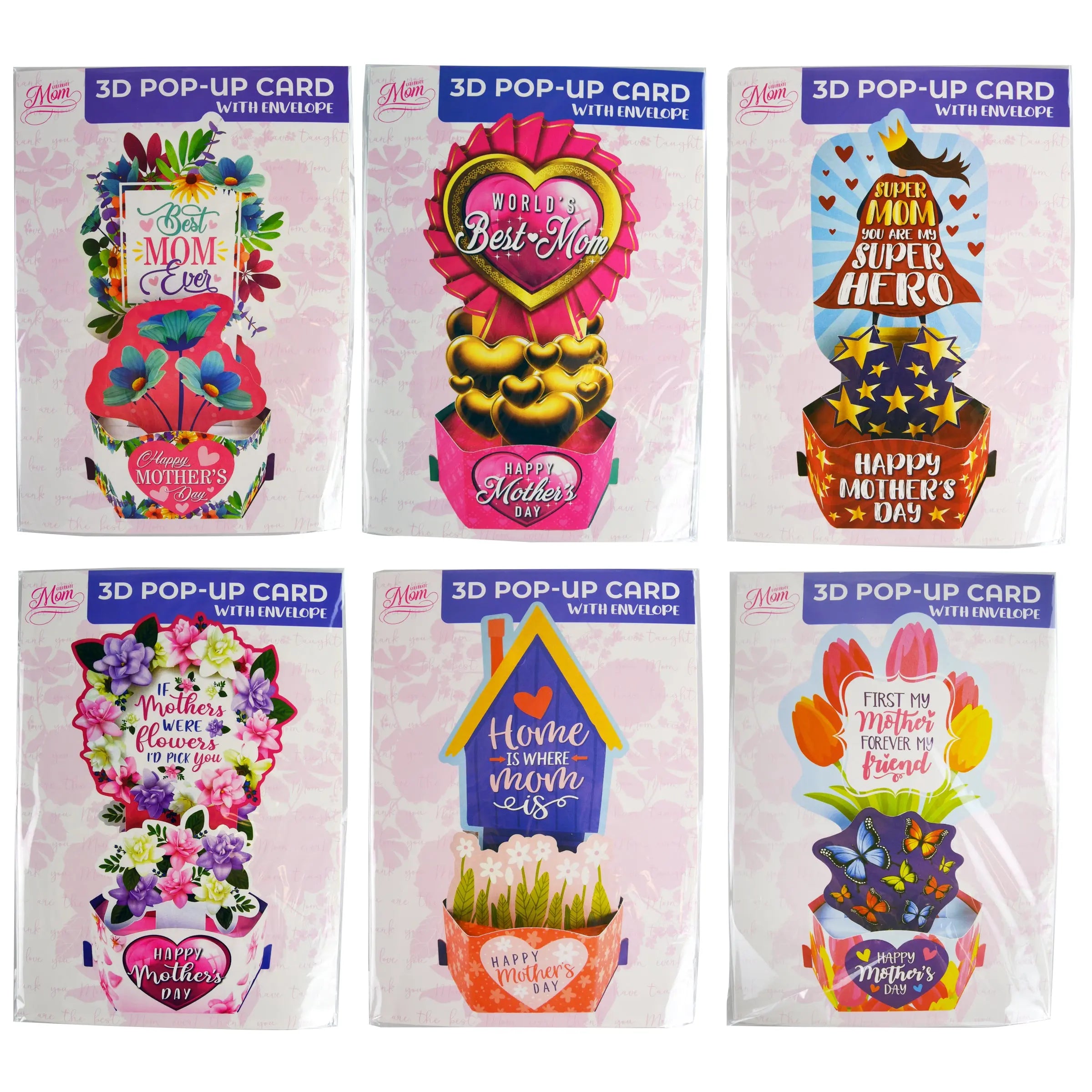 Mother's Day Celebrate Mom Assortment Floor Display - 80 Pieces Per Retail Ready Display 88369 NOVELTY INC
