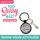 Metal Key Chain with Saying - 12 Pieces Per Retail Ready Display 22901