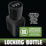 Plastic Locking Bottle Jar - 6 Pieces Per Retail Ready Display 22926