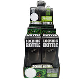 Plastic Locking Bottle Jar - 6 Pieces Per Retail Ready Display 22926