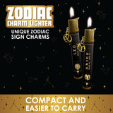 Thin Tube Lighter with Zodiac Charm- 12 Pieces Per Retail Ready Display 22935