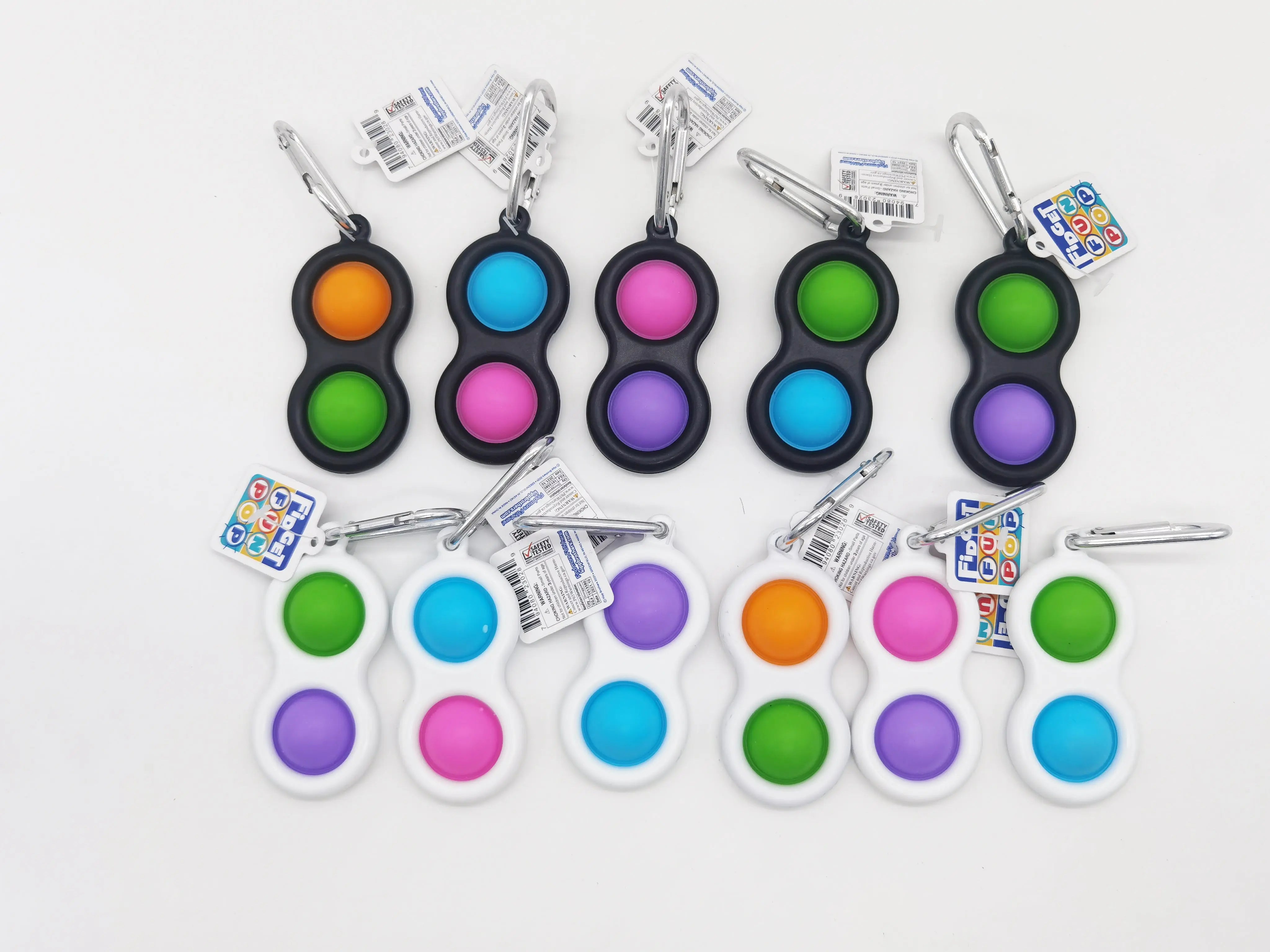 Fidget Pop Key Chain - 24 Pieces Per Retail Ready Display 23028 KIPP BROTHERS
