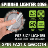 Metal Spinner Lighter Case - 6 Pieces Per Retail Ready Display 41575