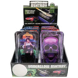 Glass Ashtray with LED Light Design - 6 Pieces Per Retail Ready Display 23103 SMOKEZILLA