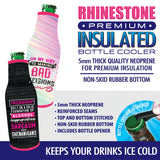 Neoprene Rhinestone Bottle Suit Coozie - 6 Per Retail Ready Display 26448