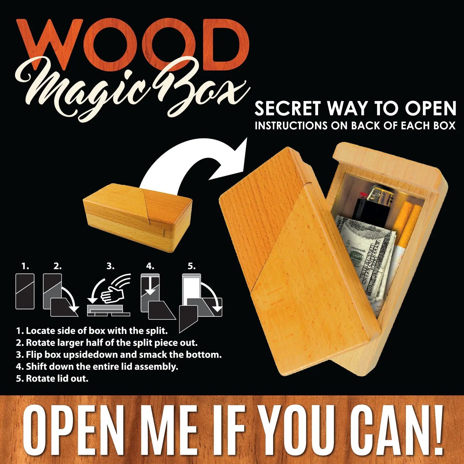 Wood Magic Storage Box - 6 Pieces Per Retail Ready Display 23154 SMOKEZILLA
