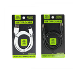 Charging Cable USB to USB-C 3FT - 4 Pieces Per Pack 23162 GADGET GEAR