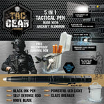 Multi-Tool 5-In-1 Tactical Pen Knife with LED Flashlight - 6 Pieces Per Retail Ready Display 23195 TAC GEAR