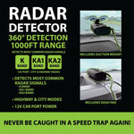 Radar Detector with Suction Cup Mount - 4 Pieces Per Retail Ready Display 23211 GADGET GEAR