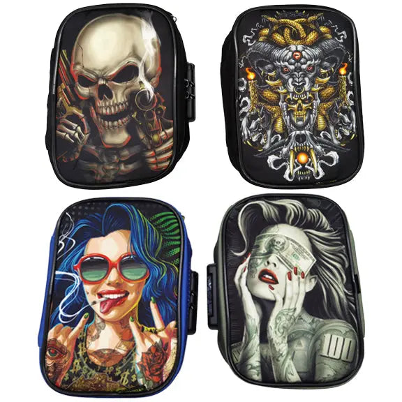 Smell Proof Canvas Lock Bag with Tool Organizer - 4 Pieces Per Retail Ready Display 23232 SMOKEZILLA