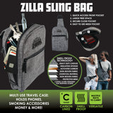 Smell Proof Canvas Crossbody Sling Bag- 4 Pieces Per Display 23238