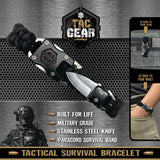 Paracord Survival Bracelet with Knife- Pieces Per Retail Ready Display 23245